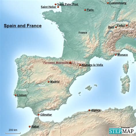 what is between france and spain